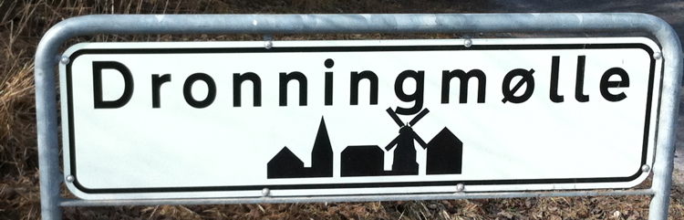Dronningmølle byskilt